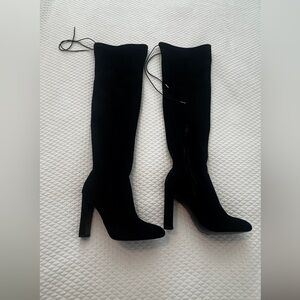 Forever 21 Black Over the Knee Boots